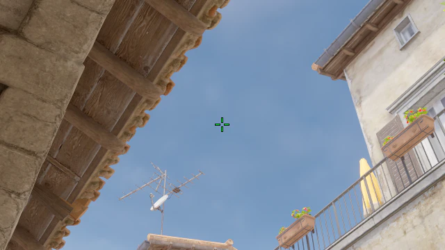 Where to aim before releasing the throw