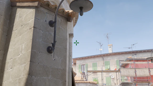 Where to aim before releasing the throw