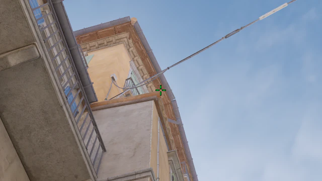 Where to aim before releasing the throw