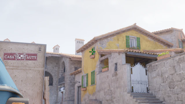 Where to aim before releasing the throw