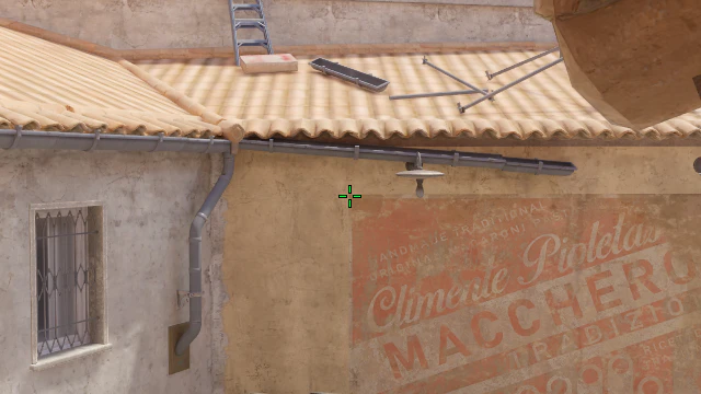 Where to aim before releasing the throw