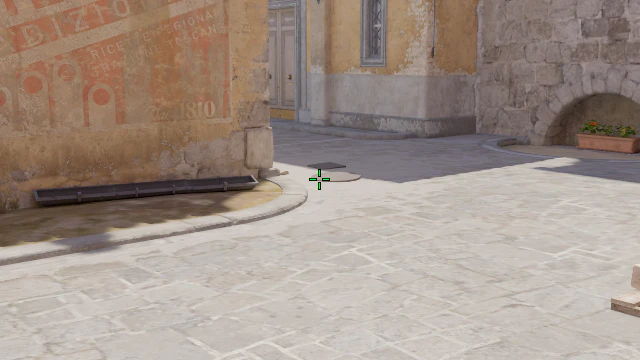 Where to aim before releasing the throw