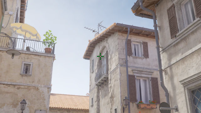 Where to aim before releasing the throw