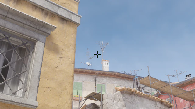 Where to aim before releasing the throw