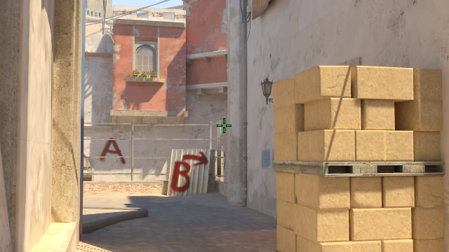 Where to aim before releasing the throw
