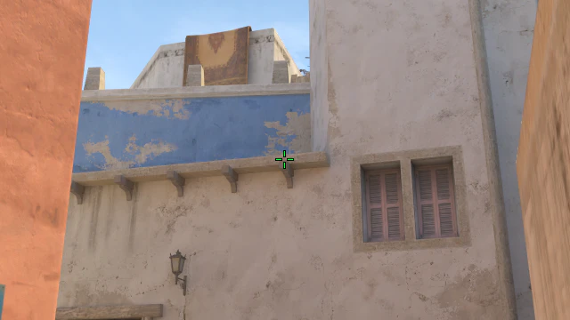 Where to aim before releasing the throw
