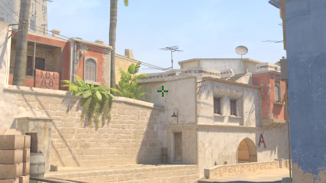 Where to aim before releasing the throw
