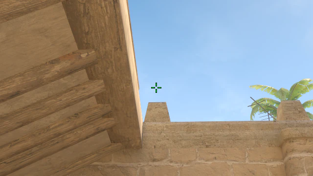 Where to aim before releasing the throw