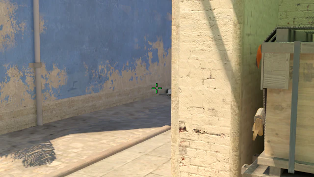 Where to aim before releasing the throw