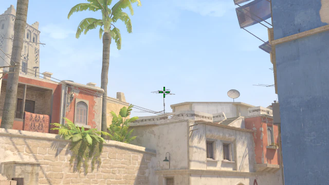 Where to aim before releasing the throw