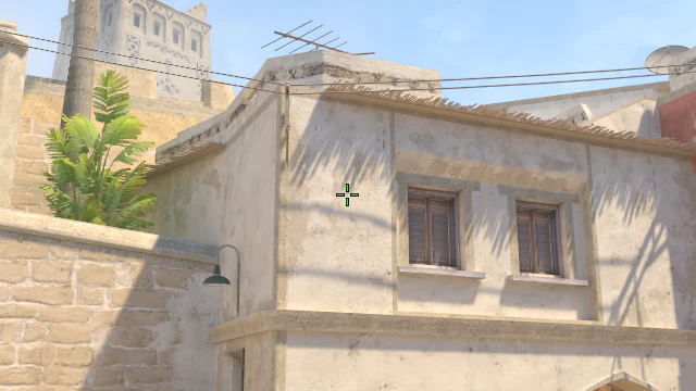 Where to aim before releasing the throw