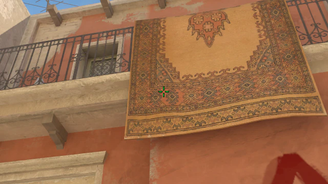 Where to aim before releasing the throw