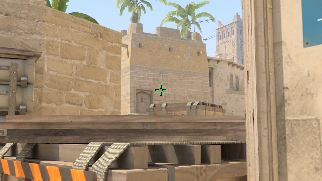 Where to aim before releasing the throw