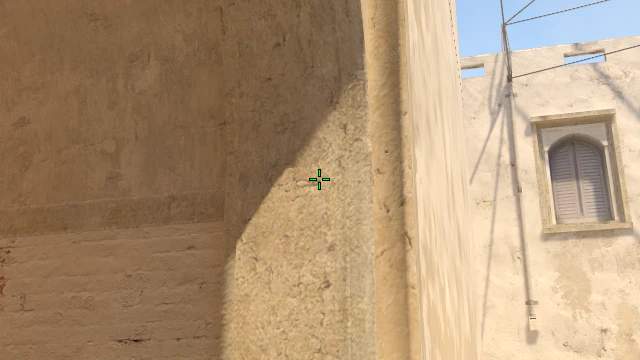 Where to aim before releasing the throw