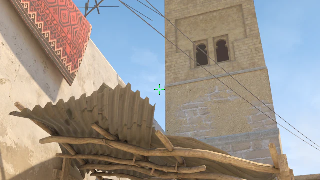 Where to aim before releasing the throw