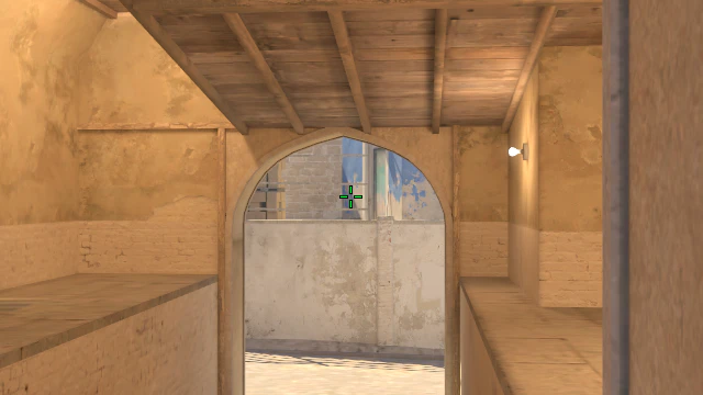 Where to aim before releasing the throw