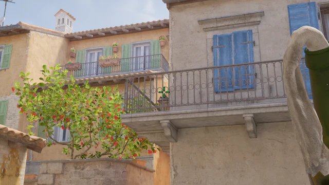 Where to aim before releasing the throw