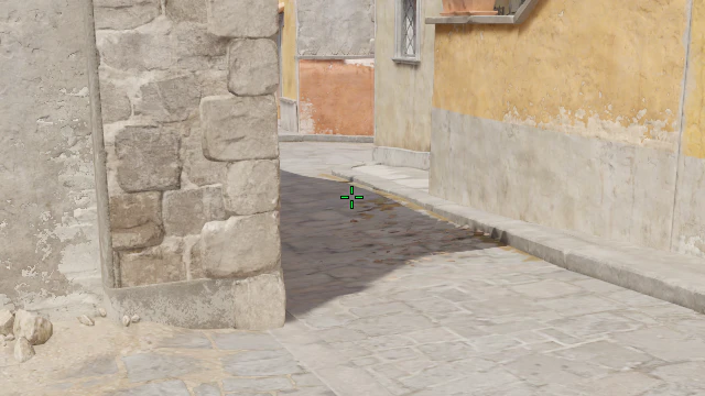 Where to aim before releasing the throw