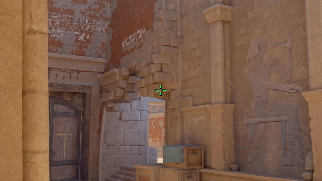 Where to aim before releasing the throw