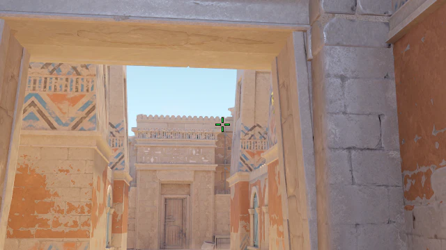 Where to aim before releasing the throw