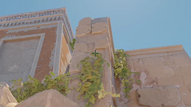 Where to aim before releasing the throw