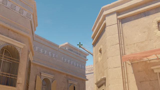 Where to aim before releasing the throw