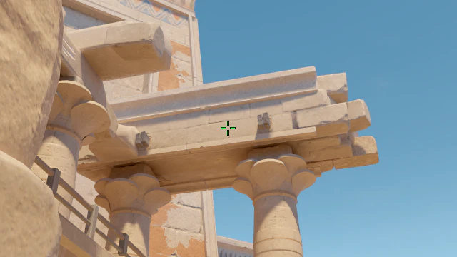 Where to aim before releasing the throw
