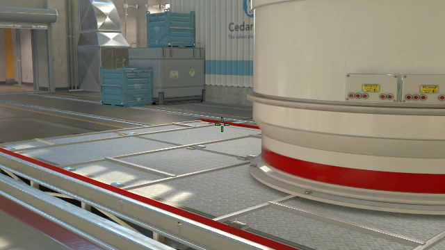 Where to aim before releasing the throw