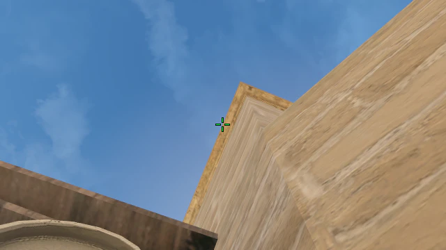 Where to aim before releasing the throw