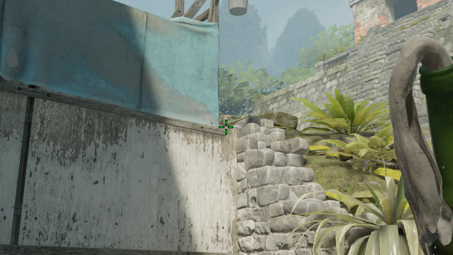 Where to aim before releasing the throw