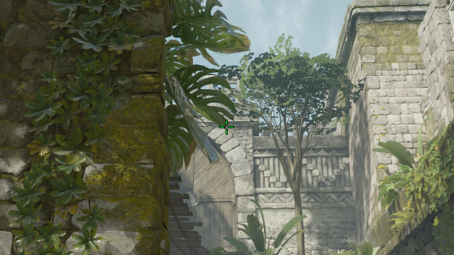 Where to aim before releasing the throw