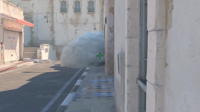Where to aim before releasing the throw