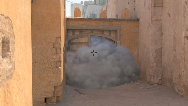 Where to aim before releasing the throw