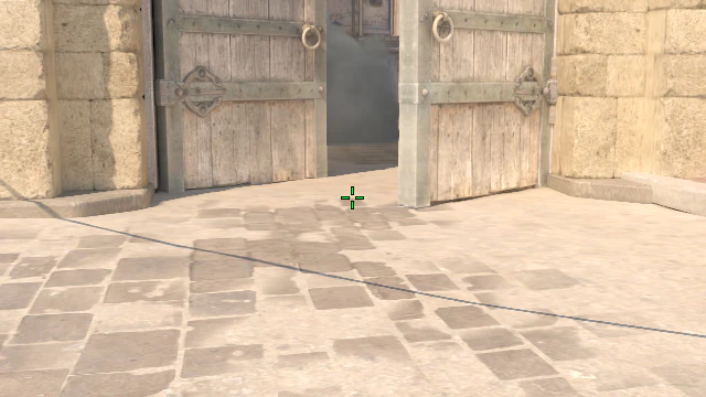 Where to aim before releasing the throw