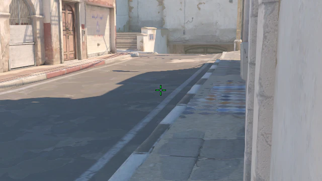 Where to aim before releasing the throw