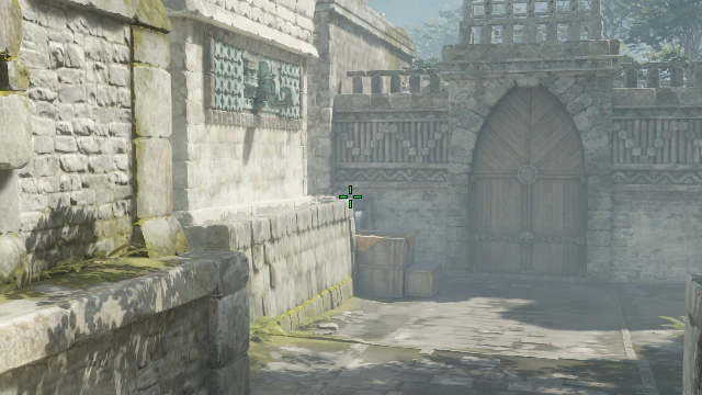 Where to aim before releasing the throw