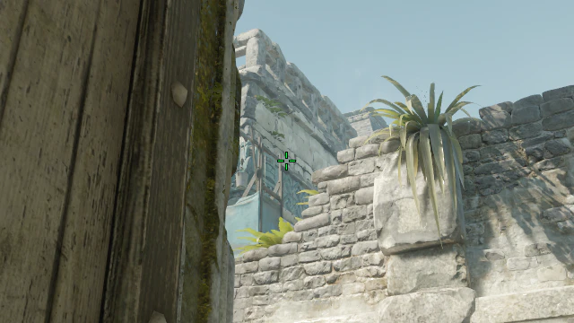 Where to aim before releasing the throw