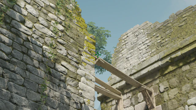 Where to aim before releasing the throw