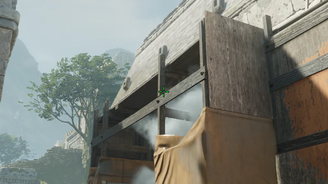 Where to aim before releasing the throw
