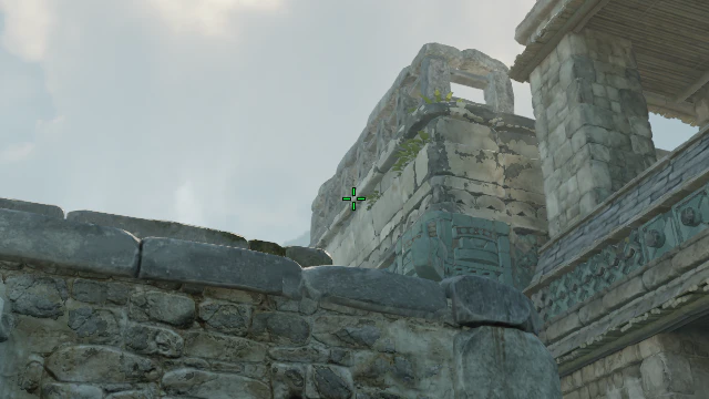 Where to aim before releasing the throw