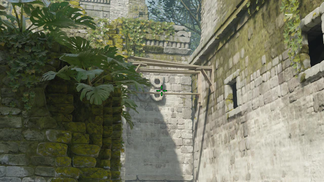Where to aim before releasing the throw