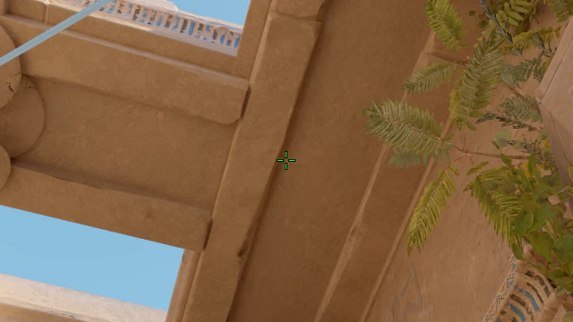 Where to aim before releasing the throw