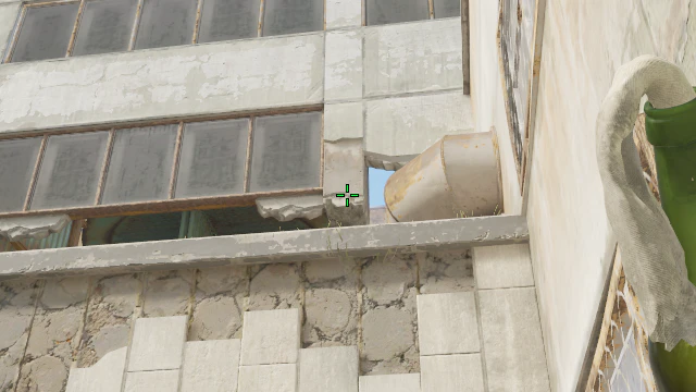 Where to aim before releasing the throw