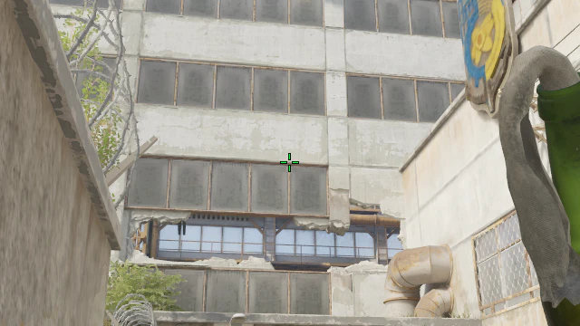Where to aim before releasing the throw