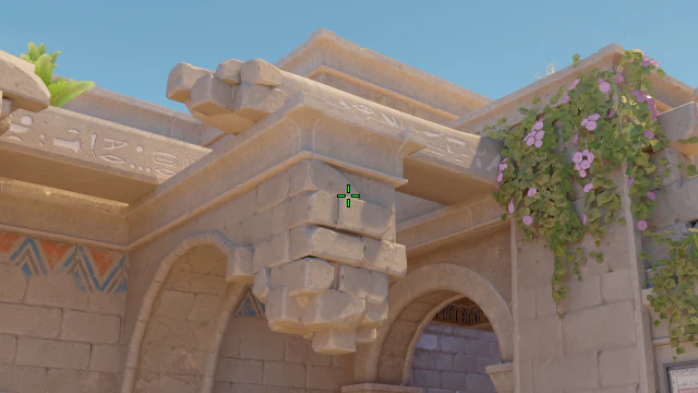 Where to aim before releasing the throw