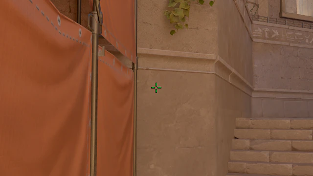 Where to aim before releasing the throw