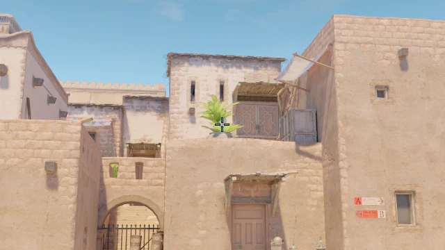 Where to aim before releasing the throw