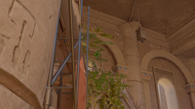 Where to aim before releasing the throw