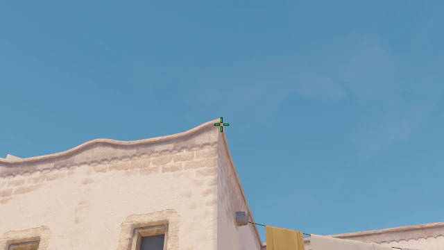 Where to aim before releasing the throw