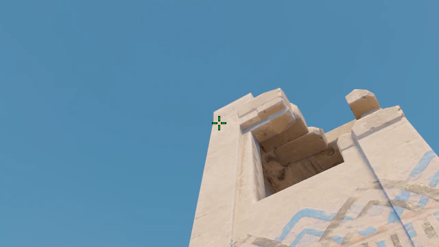 Where to aim before releasing the throw
